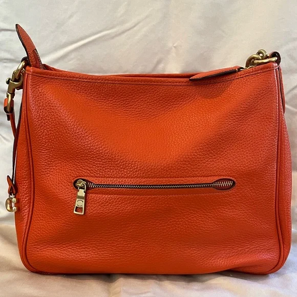 Coach Vibrant Orange Shoulder Bag - Picture 1 of 9